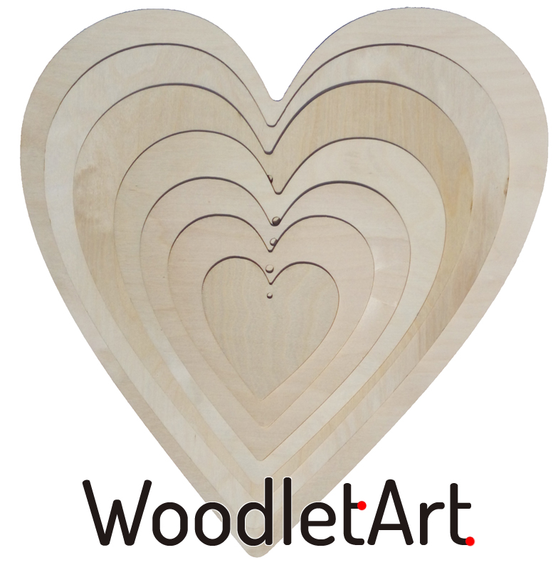 Drewniane serca  do dekorowania 10cm do 40cm